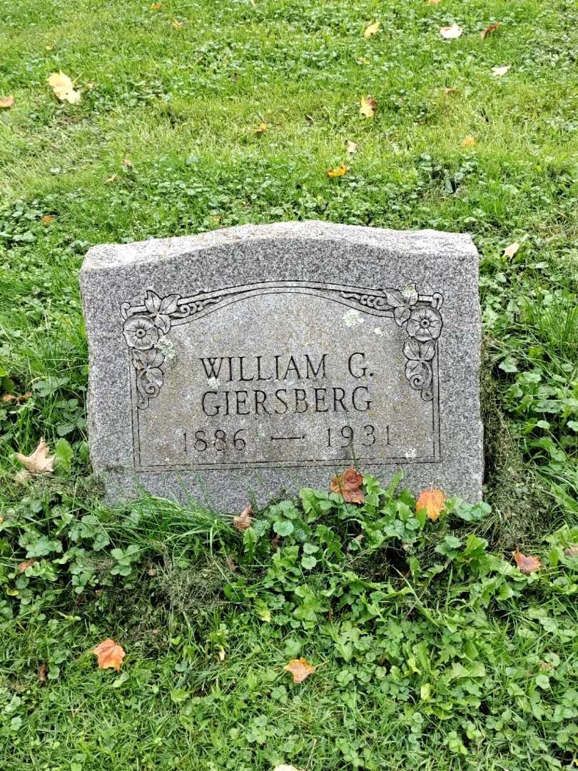 William G. Giersberg's grave. Photo 3