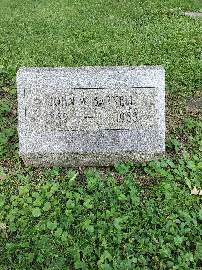John W. Barnell's grave. Photo 2