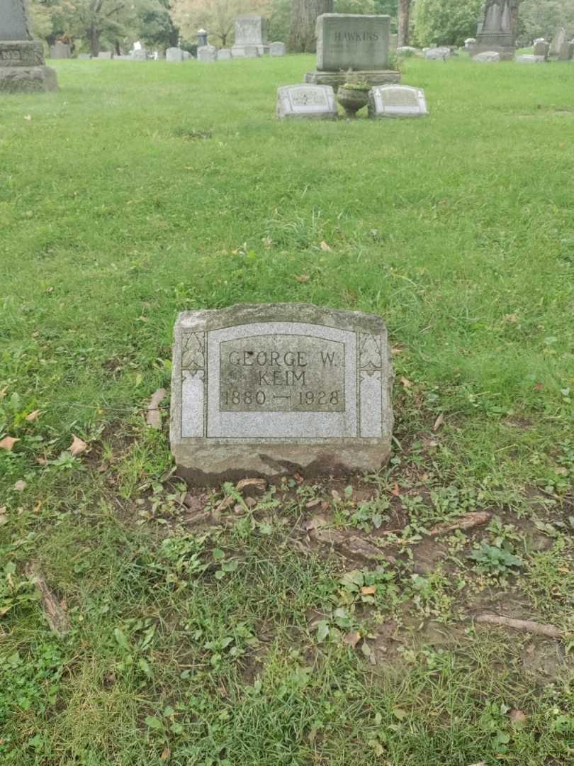 George W. Keim's grave. Photo 2