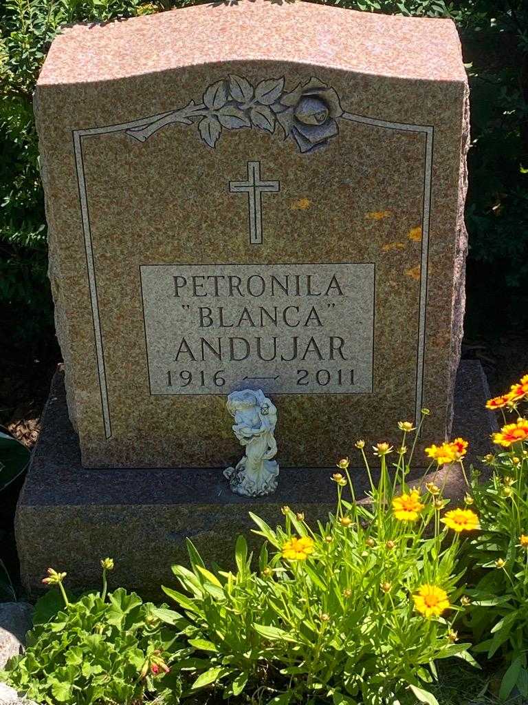 Petronila "Blanca" Andujar's grave. Photo 3