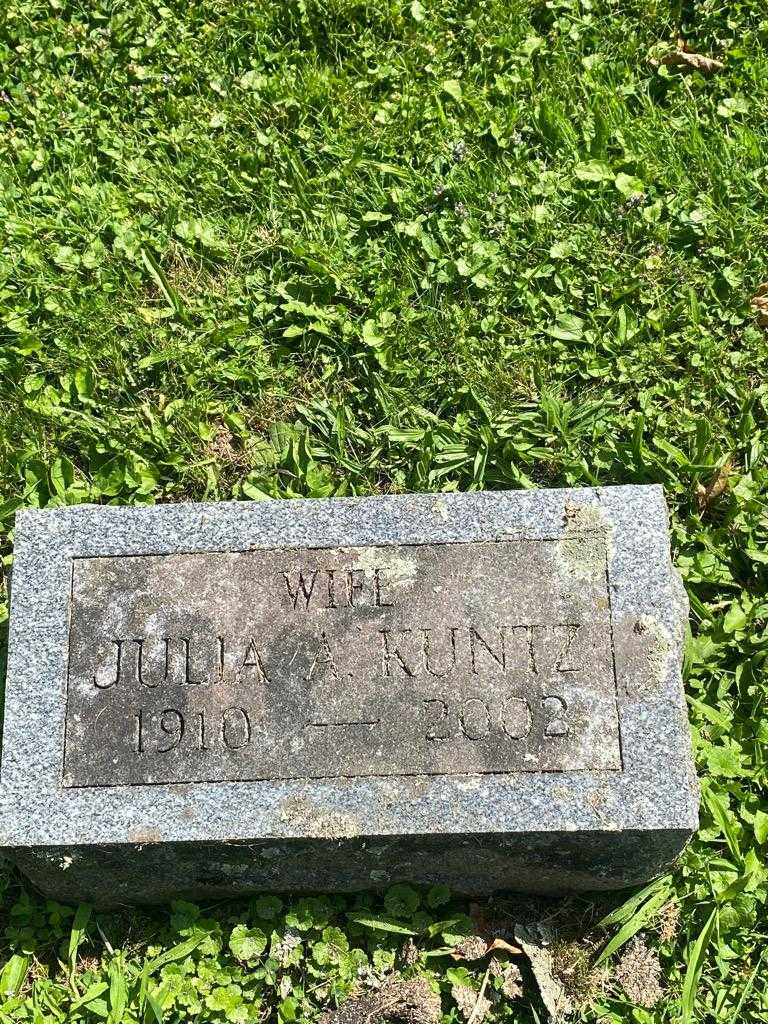 Julia A. Kuntz's grave. Photo 3