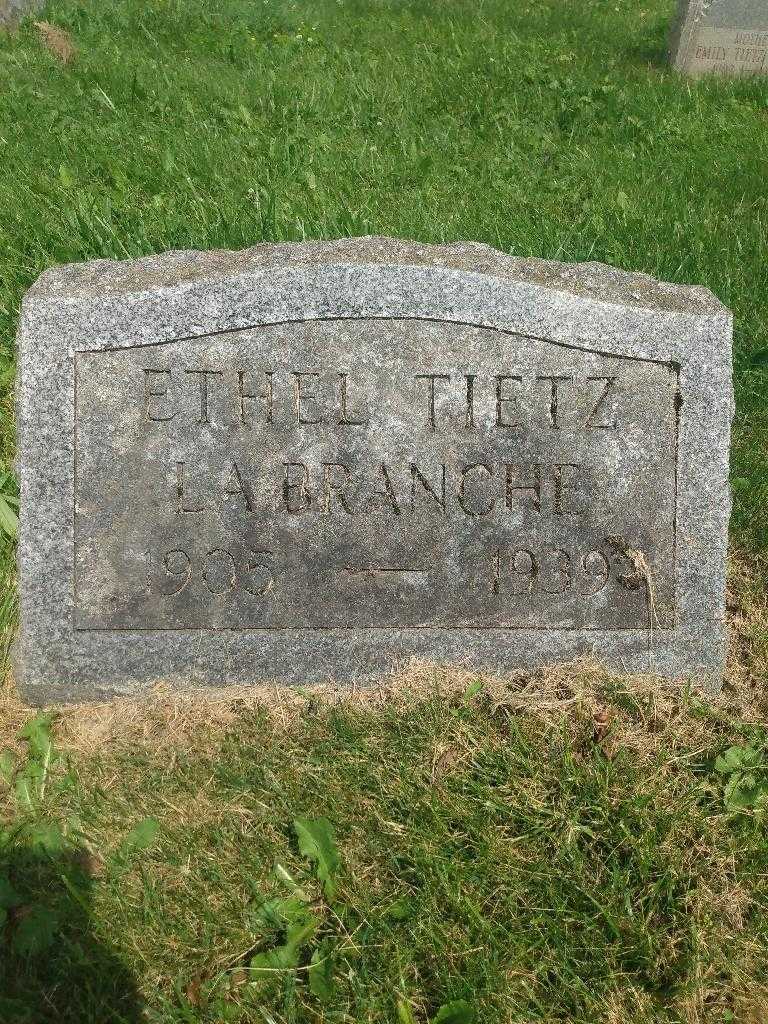 Ethel Tietz Labranche's grave. Photo 3