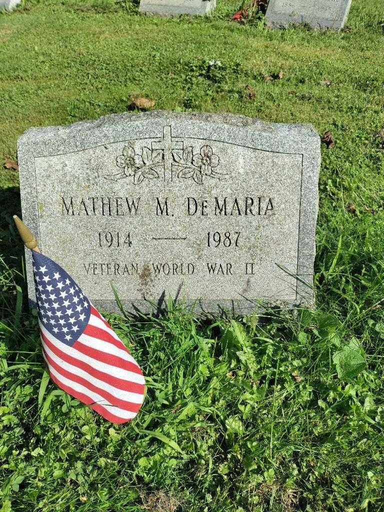 Mathew M. DeMaria's grave. Photo 2