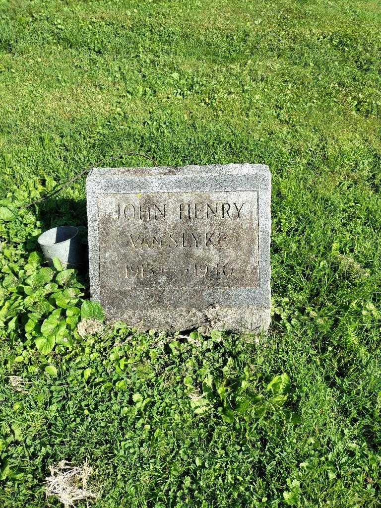 John Henry Van Slyke's grave. Photo 2
