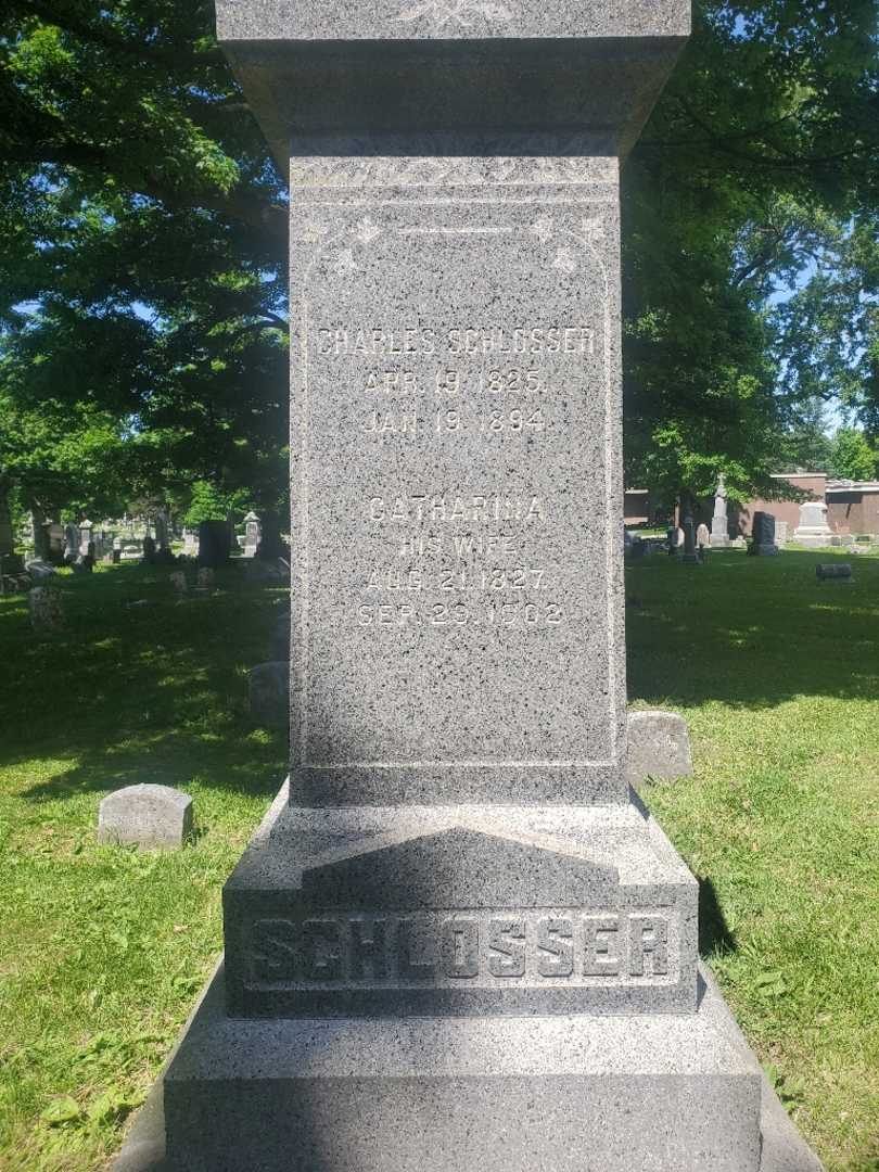 Charles Schlosser's grave. Photo 4