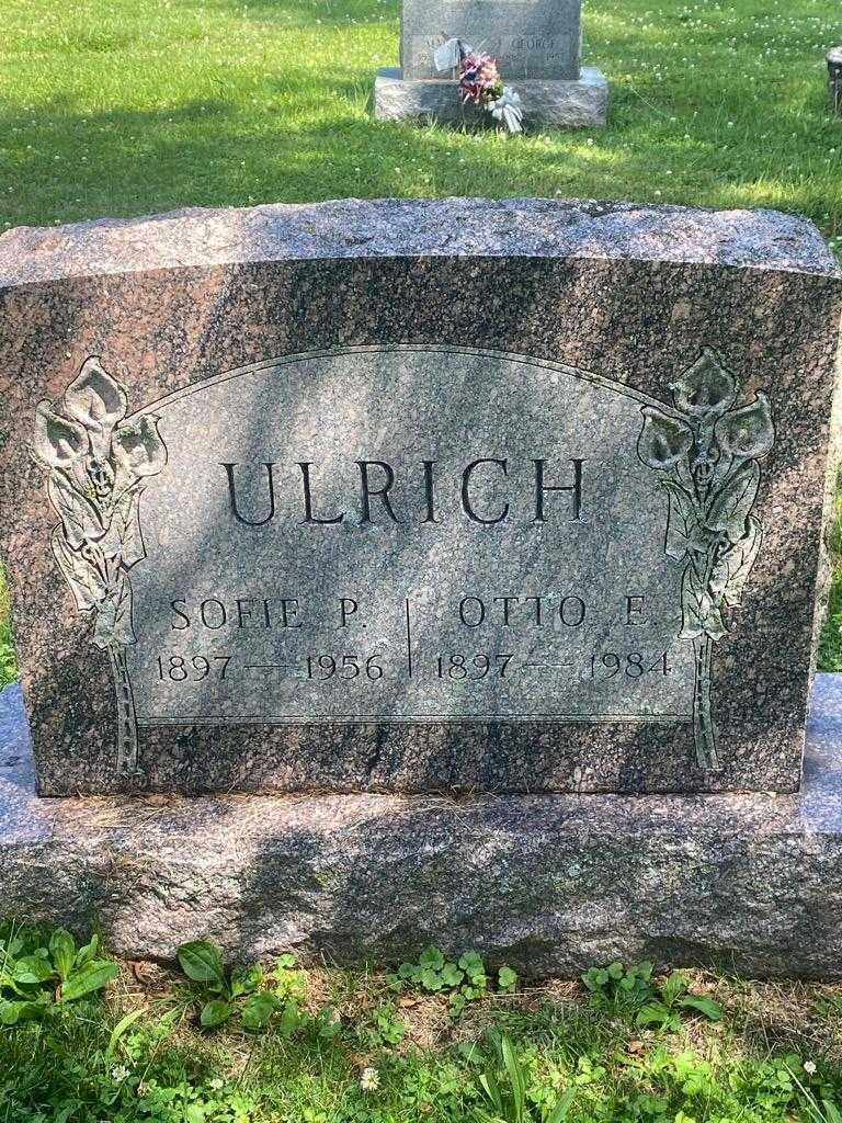 Otto E. Ulrich's grave. Photo 3