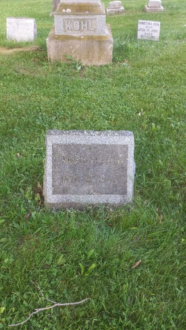 Carrie M. Kohl's grave. Photo 3