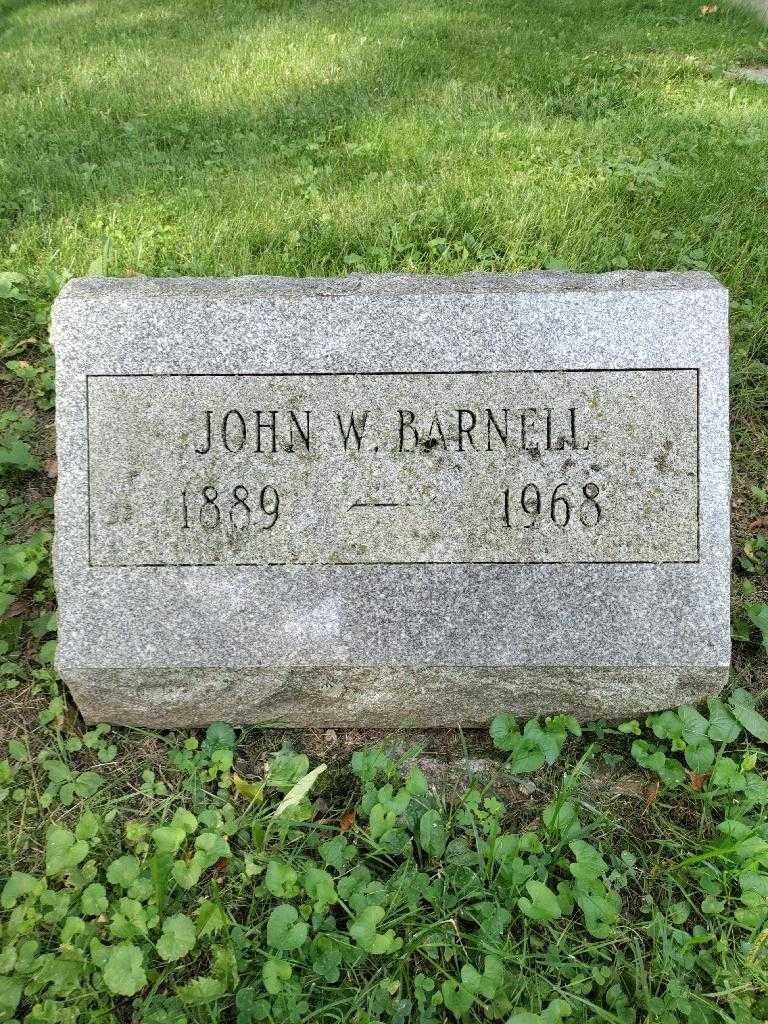 John W. Barnell's grave. Photo 3
