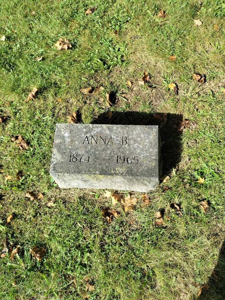 Anna B. Walch's grave. Photo 2