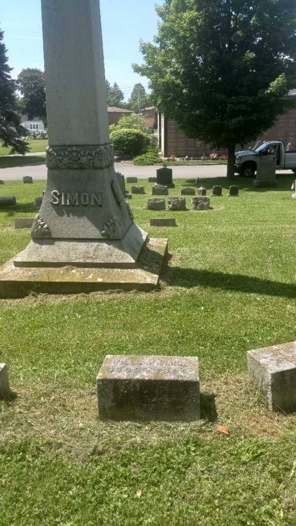 William Simon's grave. Photo 2
