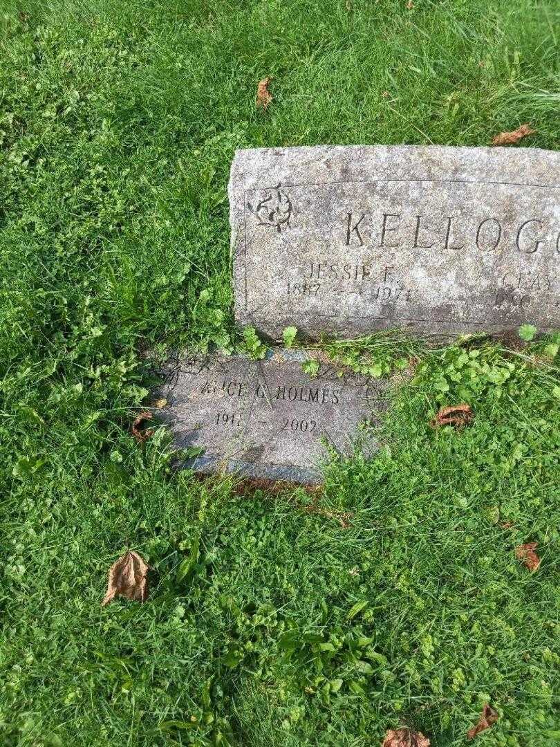 Jessie E. Kellogg's grave. Photo 5