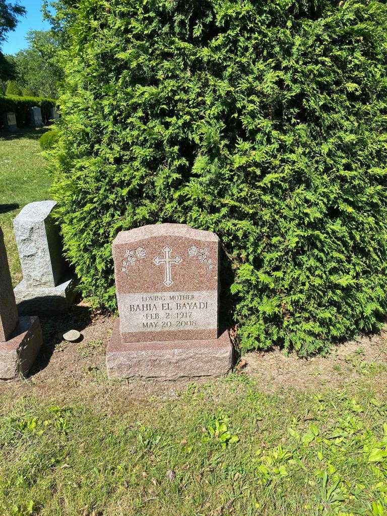 Bahia El Bayadi's grave. Photo 2