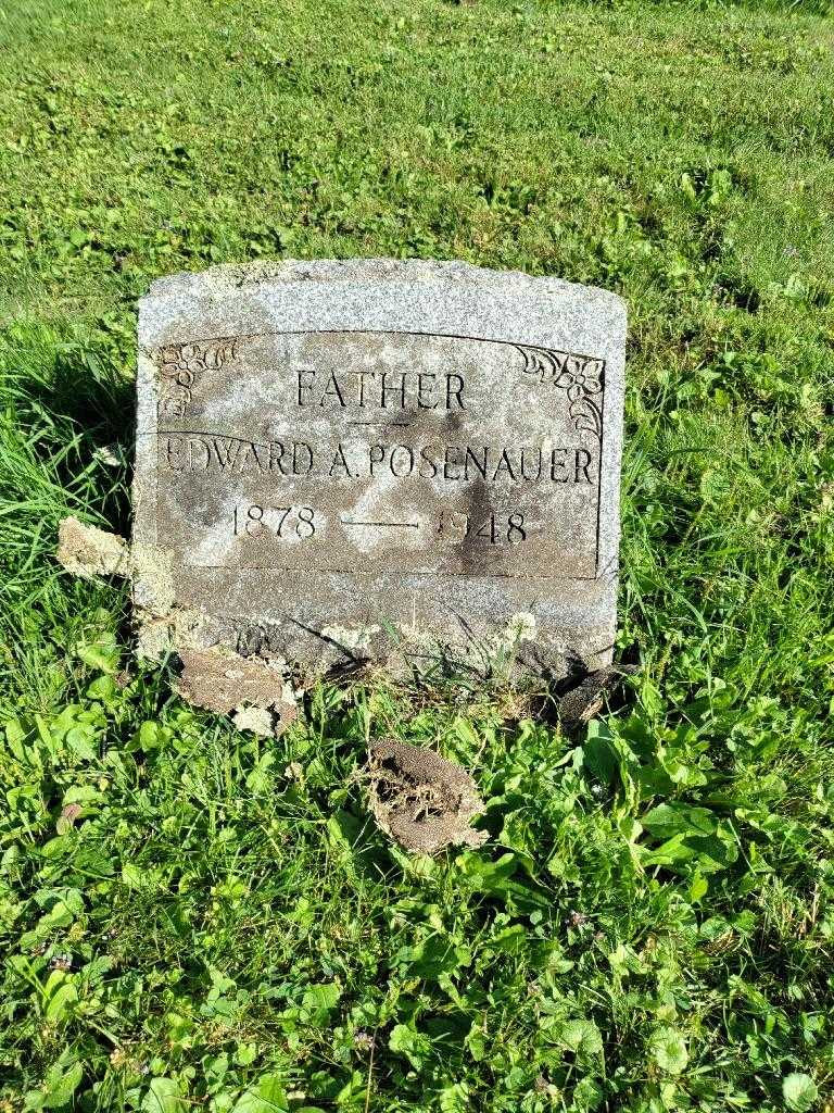 Edward A. Posenauer's grave. Photo 2