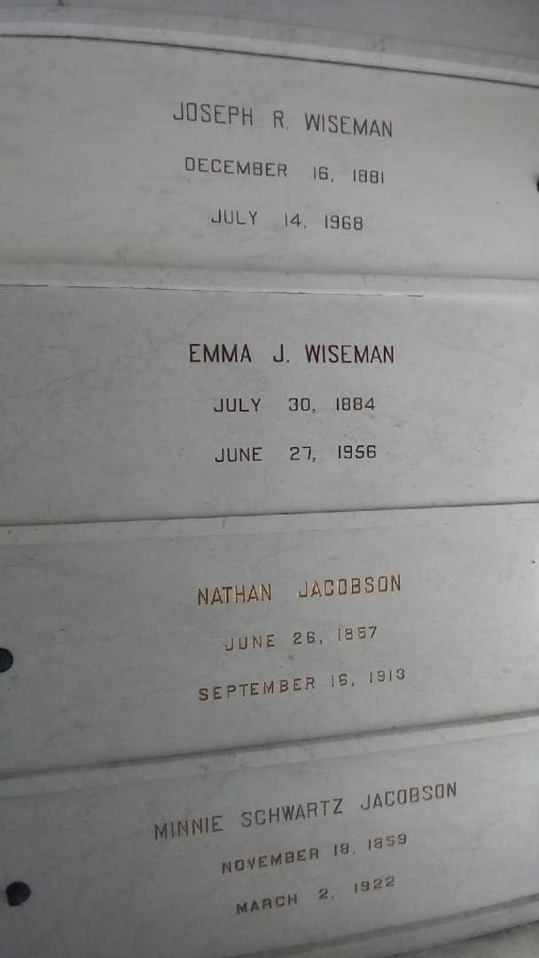 Doctor Nathan Jacobson's grave. Photo 2