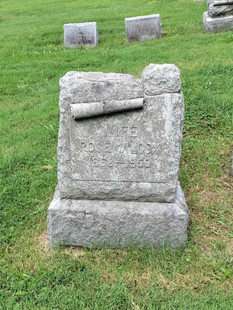 Rose A. Wilcox's grave. Photo 2