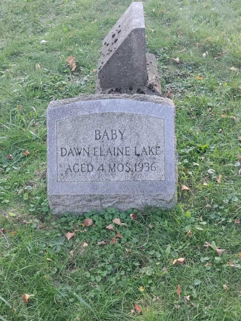 Dawn Elaine Lake's grave. Photo 2