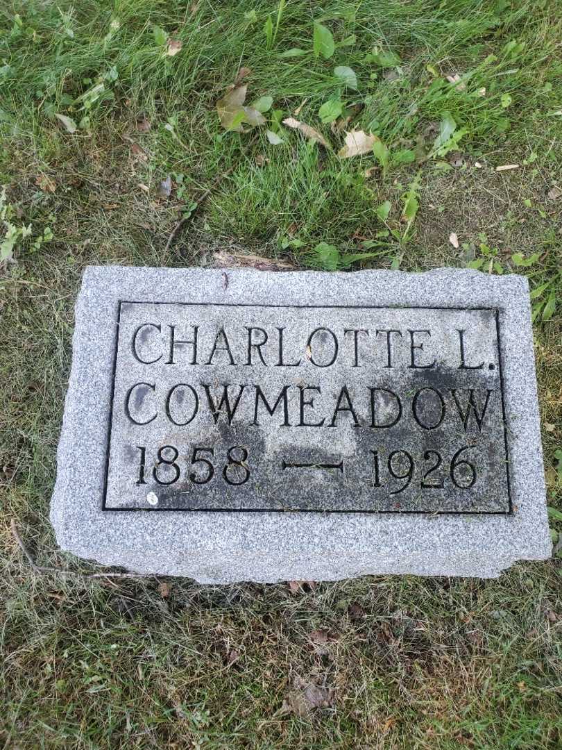 Charlotte L. Cowmeadow's grave. Photo 4