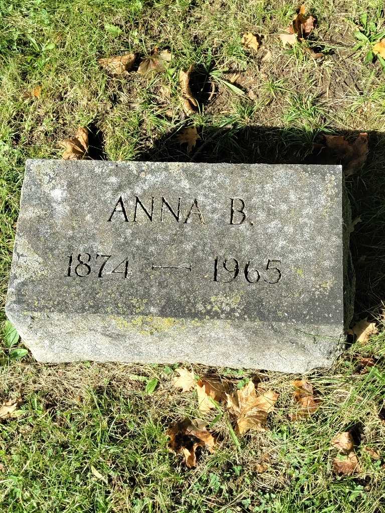 Anna B. Walch's grave. Photo 3