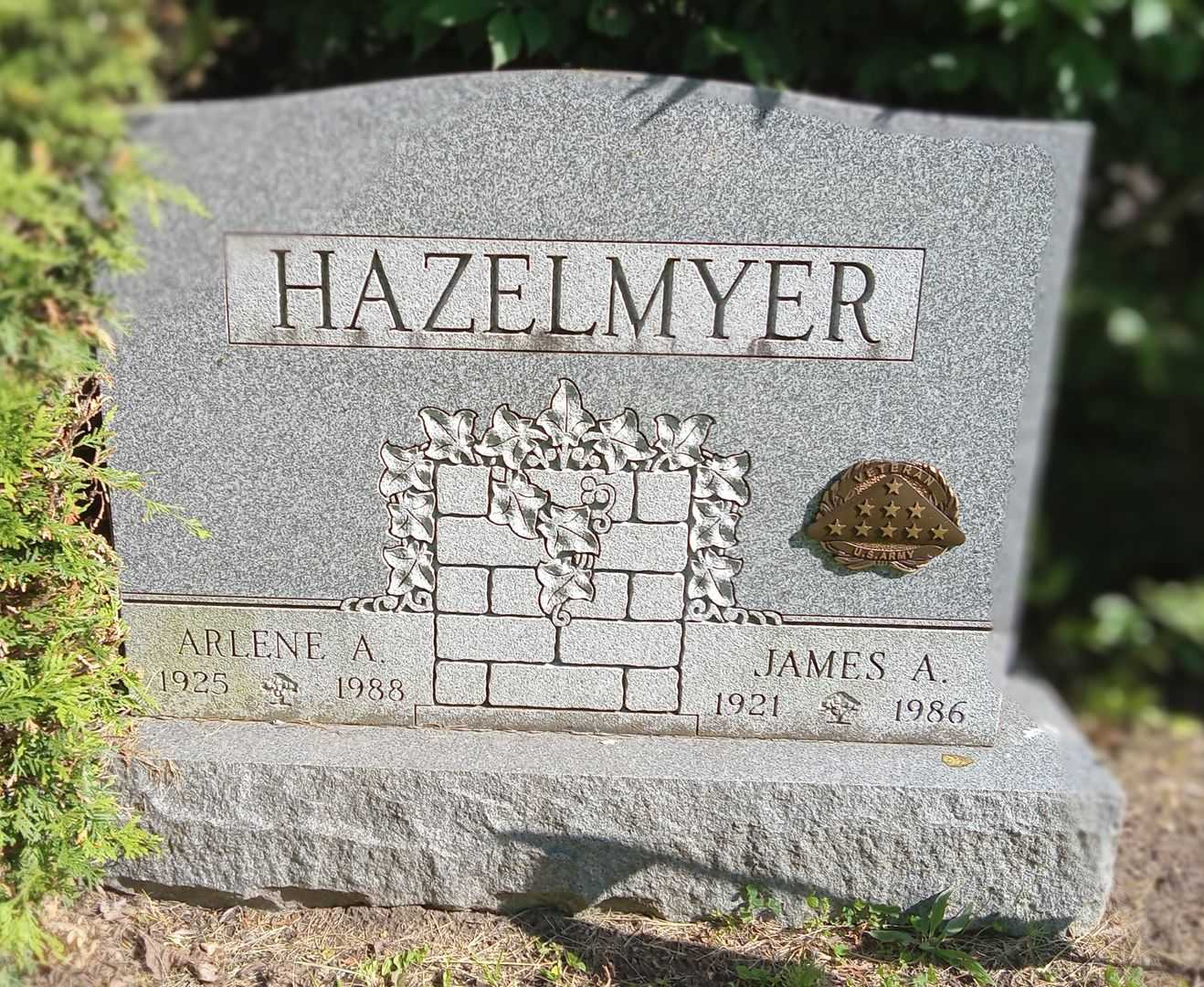 James A. Hazelmyer's grave. Photo 1