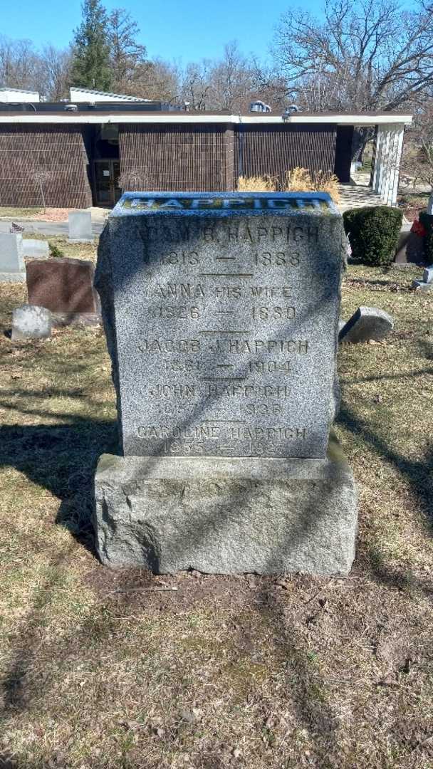 Anna Happich's grave. Photo 3