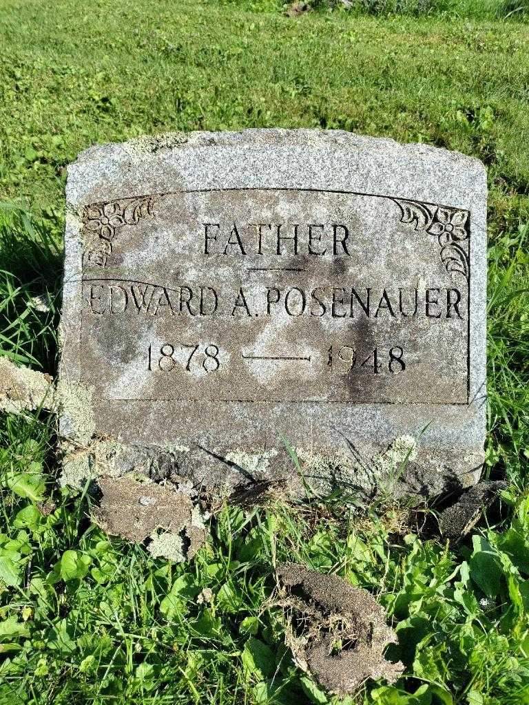 Edward A. Posenauer's grave. Photo 3
