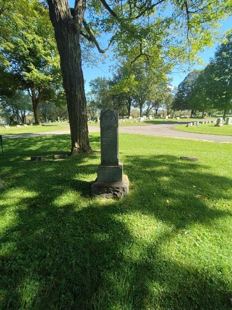 Louisa Stemler Fandrich's grave. Photo 1