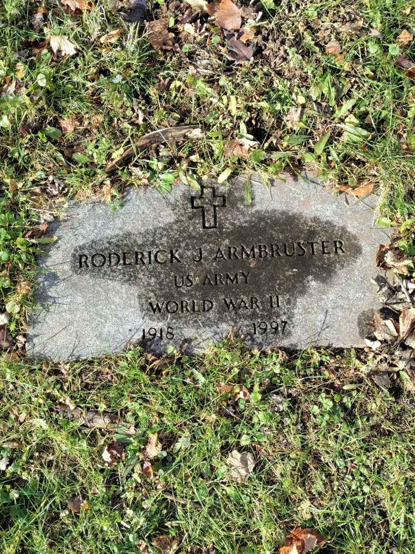 Roderick J. Armbruster's grave. Photo 3