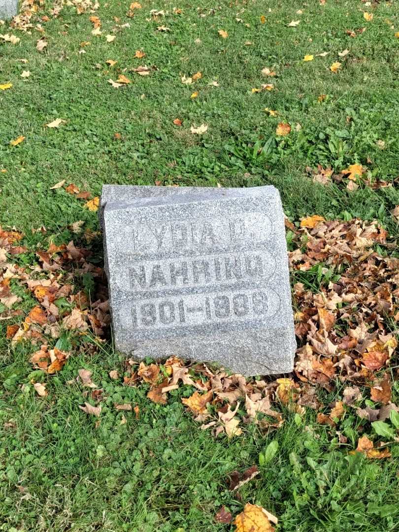 Lydia D. Nahring's grave. Photo 2