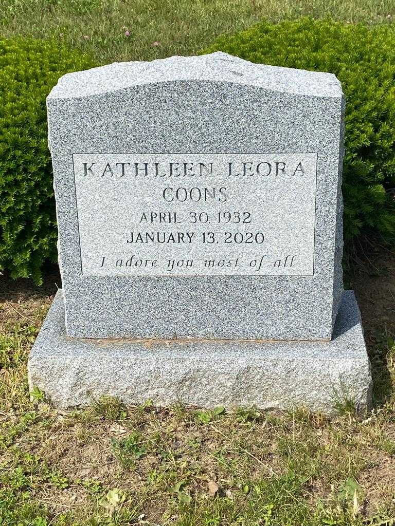 Kathleen Leora Coons's grave. Photo 3