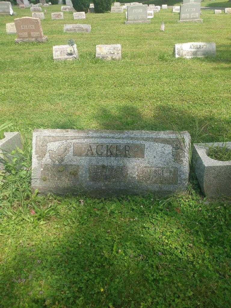 Augusta E. Acker's grave. Photo 1