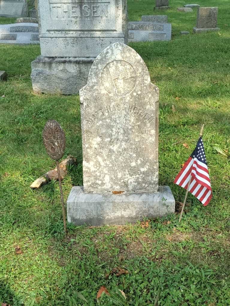 Matthias Theisen's grave. Photo 2