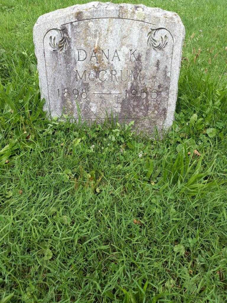 Dana K. McCrum's grave. Photo 2