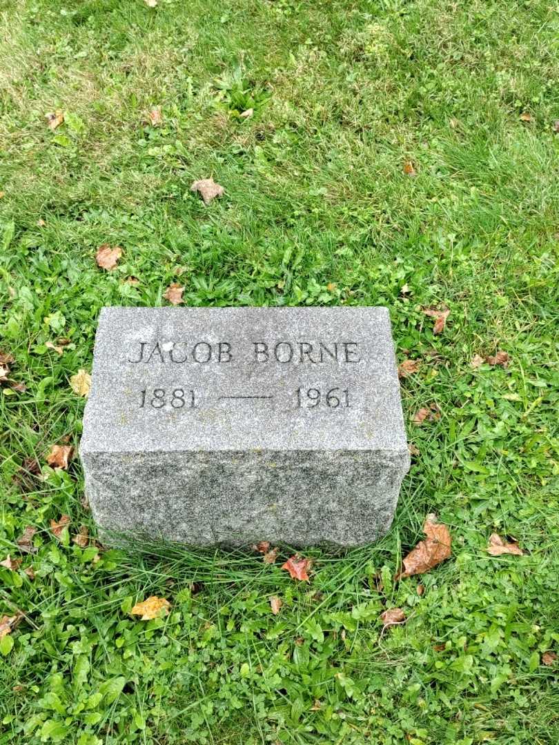 Jacob J. Borne's grave. Photo 2