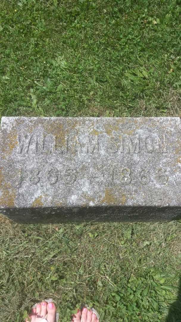 William Simon's grave. Photo 3