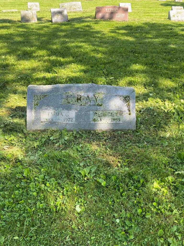 Emma G. Gray's grave. Photo 2