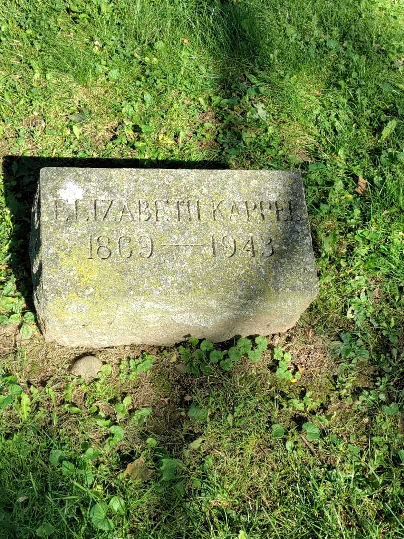 Elizabeth Kappel's grave. Photo 3