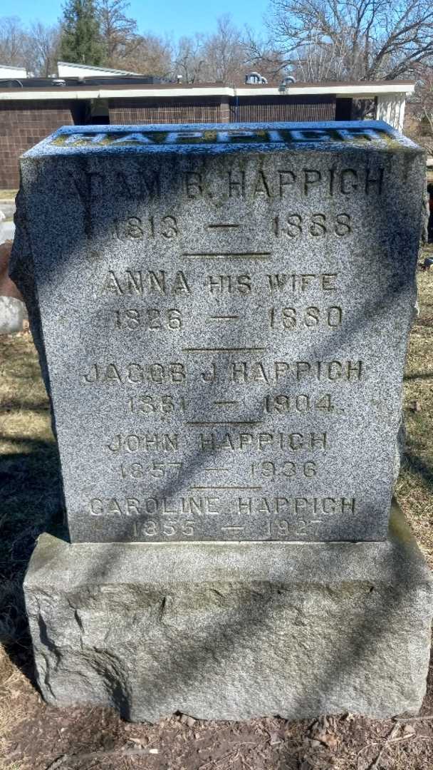 Anna Happich's grave. Photo 1