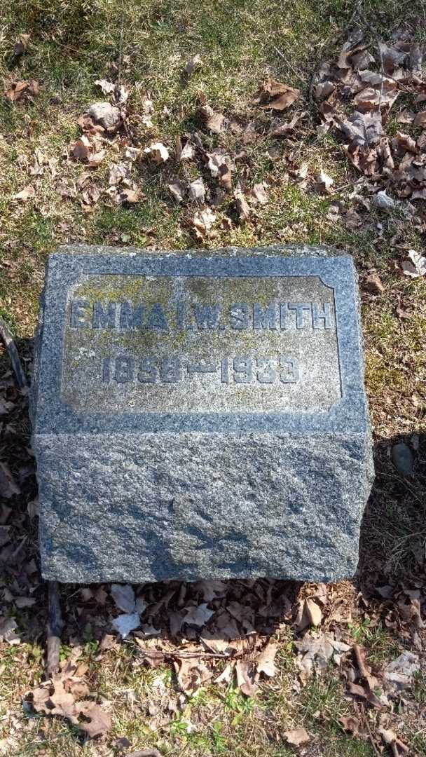 Emma Ida W. Smith's grave. Photo 4