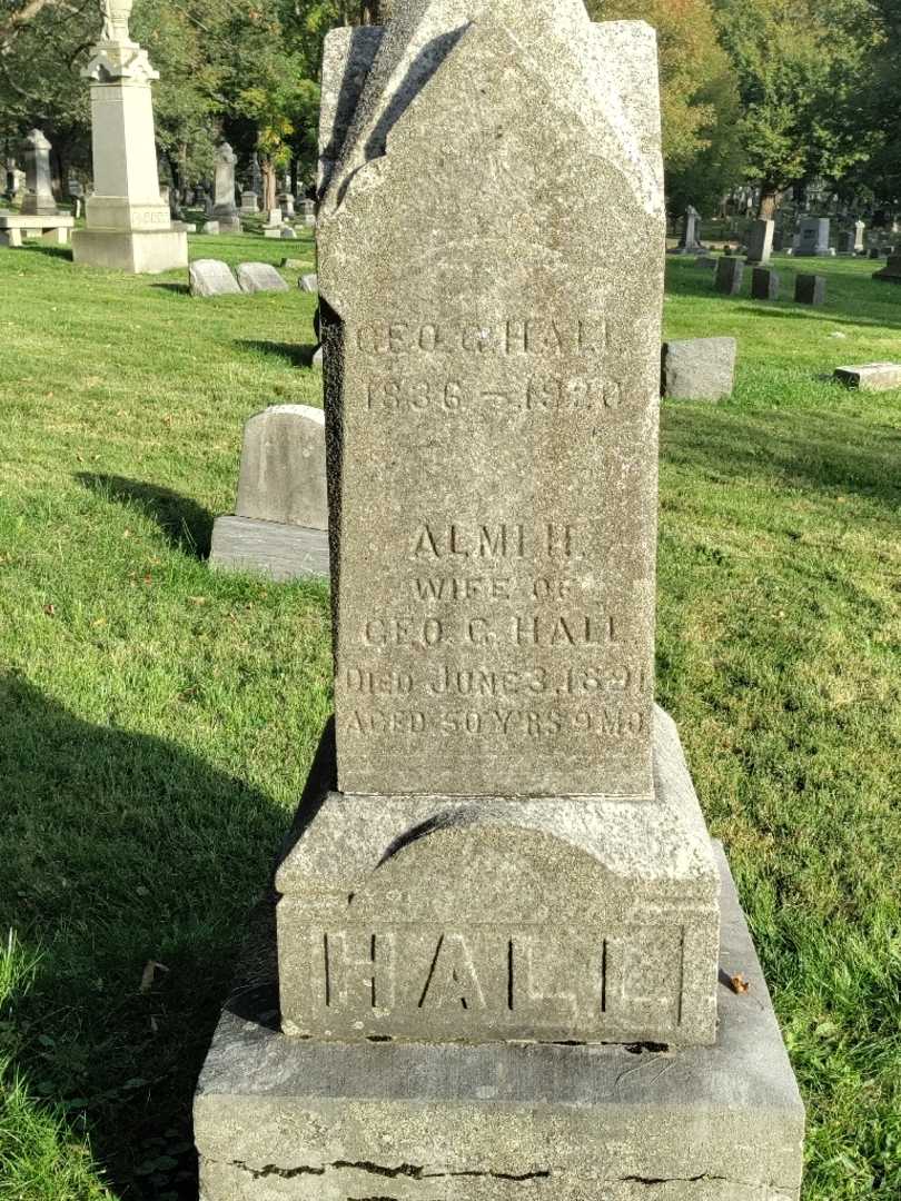 Almi H. Hall's grave. Photo 3