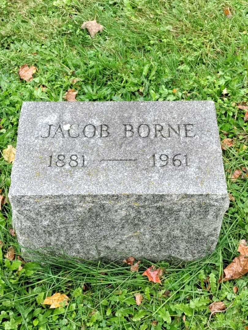 Jacob J. Borne's grave. Photo 3