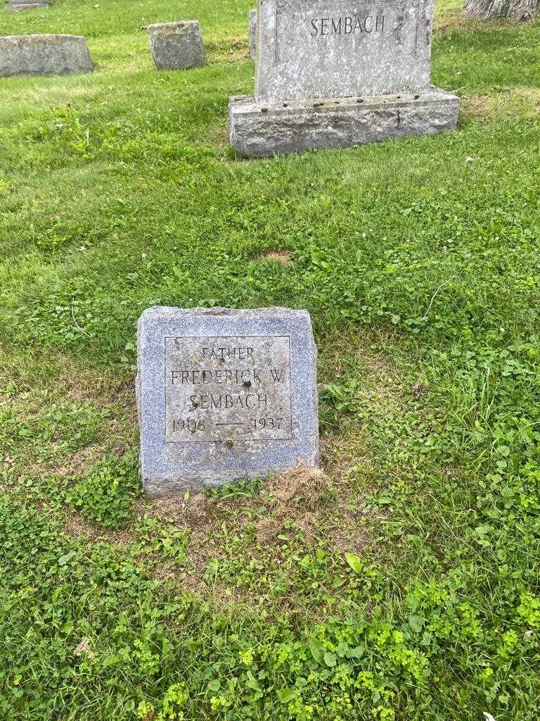 Frederick W. Sembach's grave. Photo 2