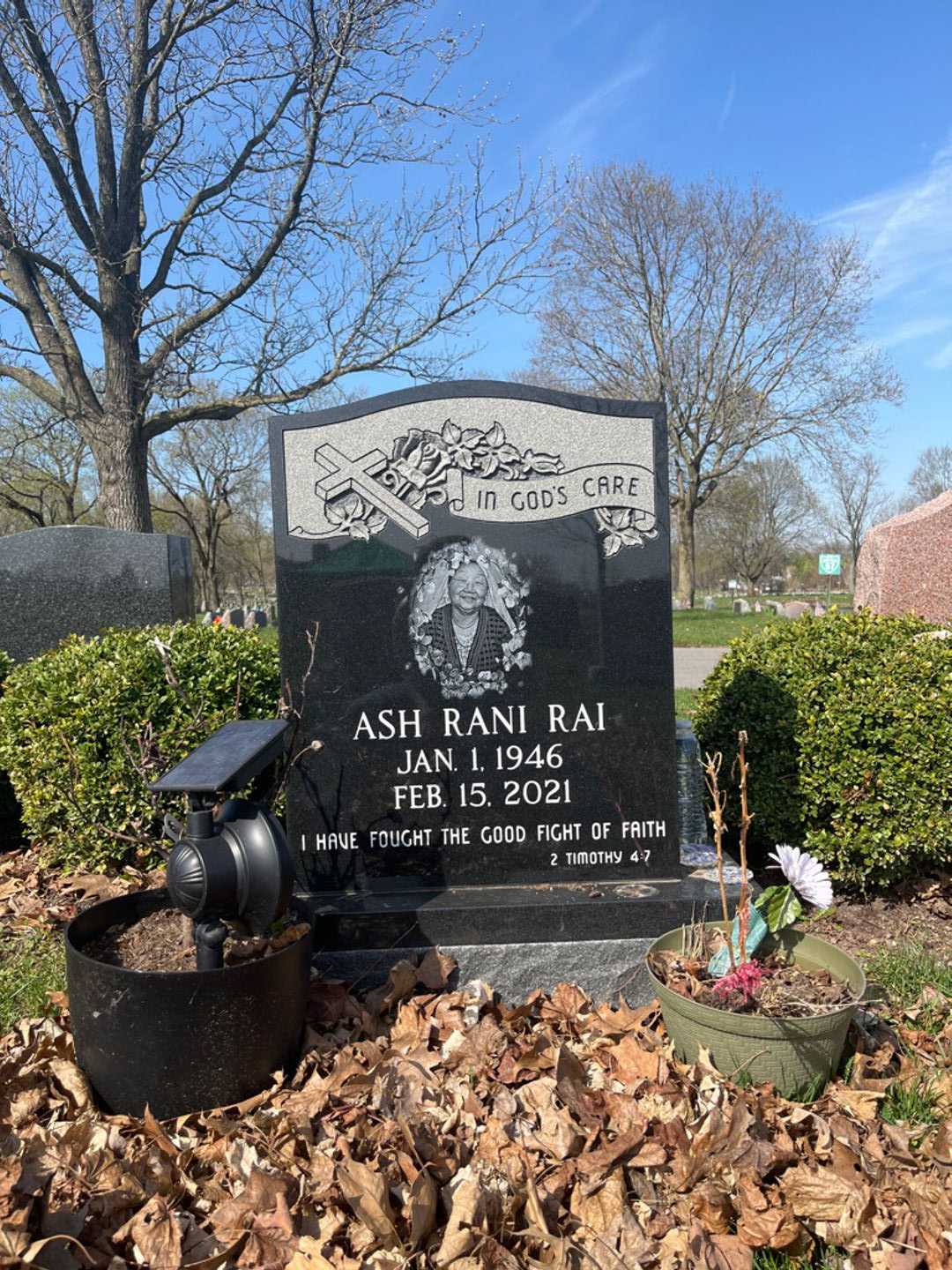 Ash R. Rai's grave. Photo 2