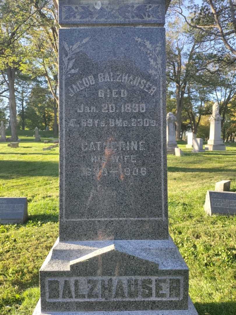 Jacob Balzhauser's grave. Photo 3