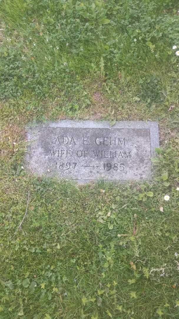 Ada E. Gehm's grave. Photo 4