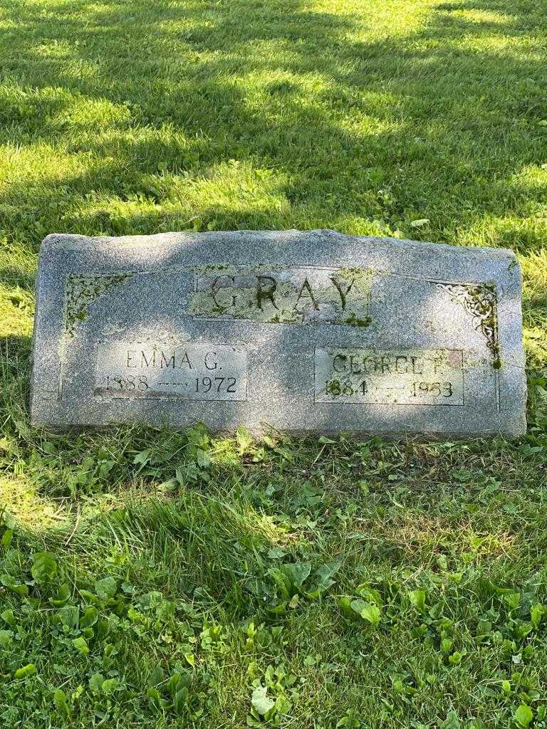 Emma G. Gray's grave. Photo 3