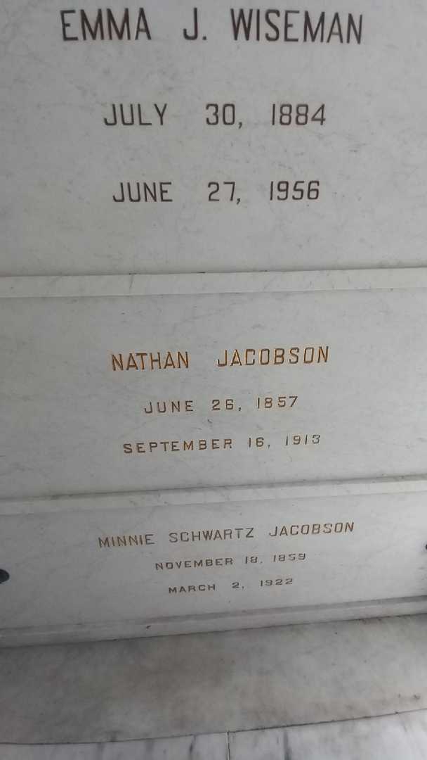 Hattie Jacobson Danziger's grave. Photo 1