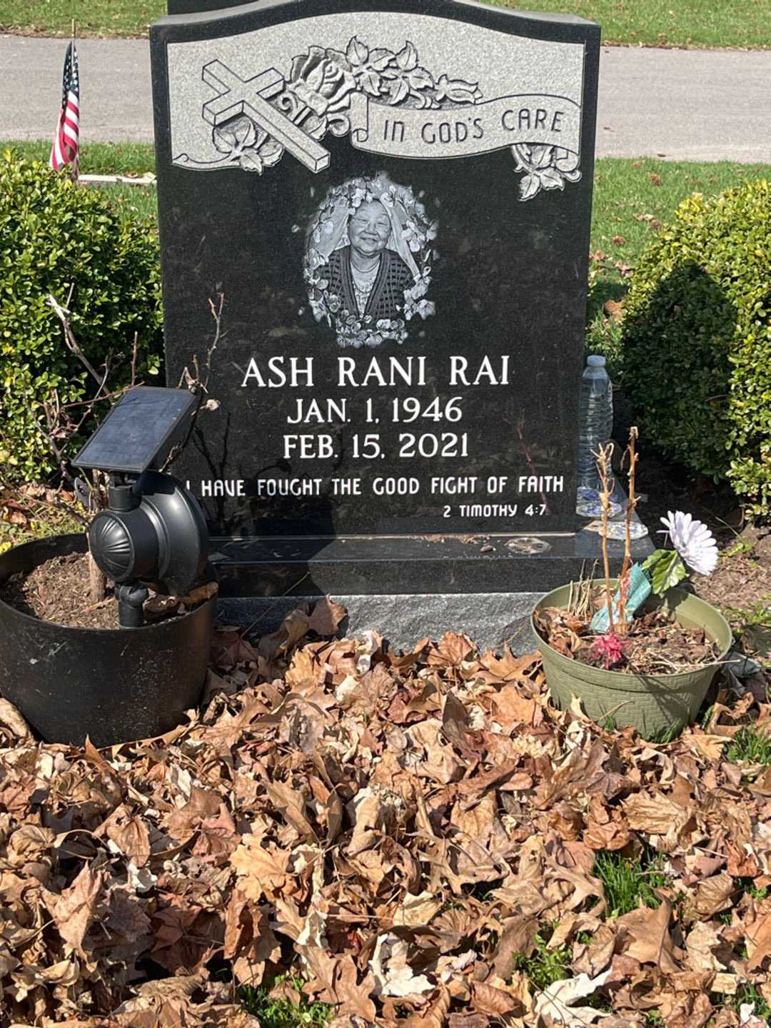 Ash R. Rai's grave. Photo 3