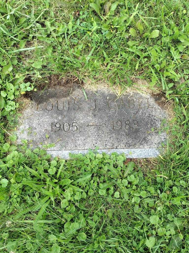 Louis J. Gabel's grave. Photo 1