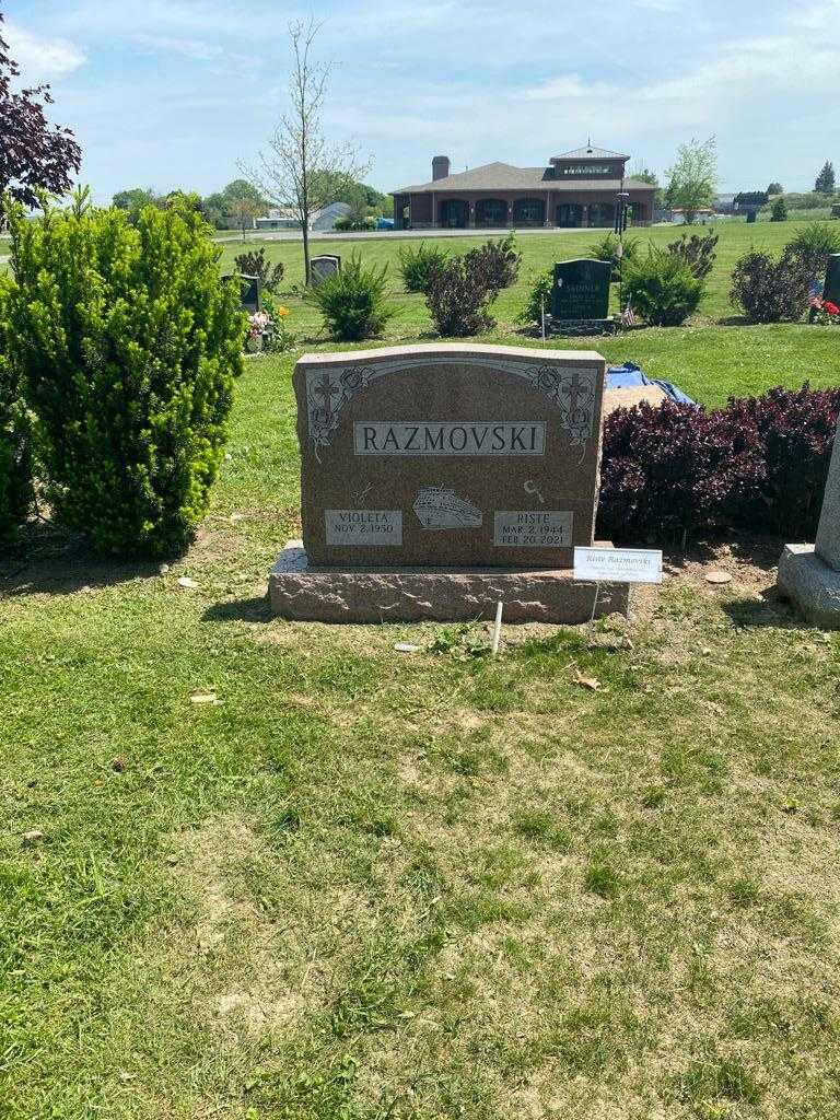 Riste Razmovski's grave. Photo 2