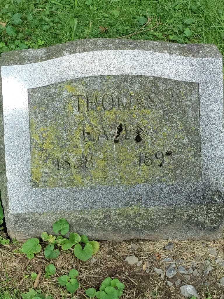 Thomas Haven's grave. Photo 3